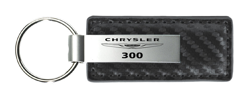 Chrysler 300 Carbon Fiber Leather Key Chain Fob - Official Licensed