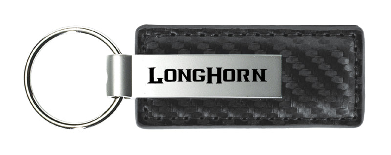 RAM Longhorn Carbon Fiber Leather Key Chain Fob - Official Licensed