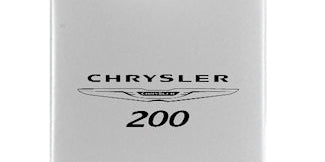 Chrysler 200 Duo Leather / Chrome Key Chain Fob - Official Licensed