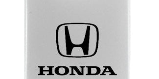 Honda Duo Leather / Chrome Key Chain Fob - Official Licensed