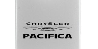 Chrysler Pacifica Duo Leather / Chrome Key Chain Fob - Official Licensed