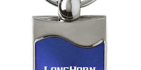 RAM Longhorn Skull Rectangular Wave Key Chain Fob - Official Licensed