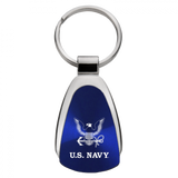 U.S. Navy Insignia Teardrop Key Chain Fob - Official Licensed