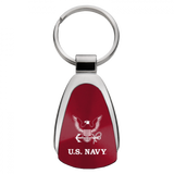 U.S. Navy Insignia Teardrop Key Chain Fob - Official Licensed