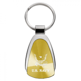 U.S. Navy Insignia Teardrop Key Chain Fob - Official Licensed