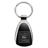 Built Ford Tough Teardrop Key Chain Fob - Black - Official Licensed