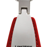 RAM Longhorn Skull Leather Teardrop Key Chain Fob - Official Licensed