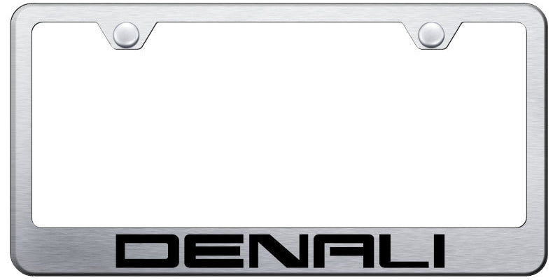 GMC Denali Standard License Plate Frame - Laser Etched - Official Licensed