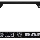 RAM Guts - Glory - Ram Standard License Plate Frame - Laser Etched - Official Licensed