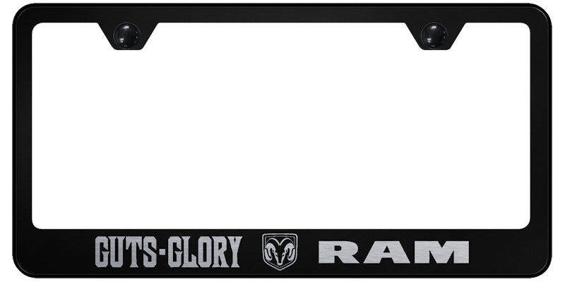 RAM Guts - Glory - Ram Standard License Plate Frame - Laser Etched - Official Licensed