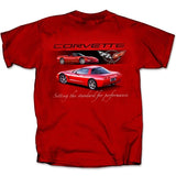 Chevy Corvette C5 Standard for Performance Graphic T-Shirt Red Official Licensed