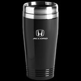 Honda Accord Logo Black 16oz Stainless Steel Tumbler Travel Mug Official License