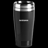 Nissan Logo Black 16oz Stainless Steel Tumbler Travel Mug Official Licensed