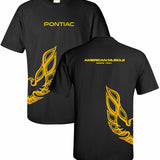 Pontiac Firebird American Muscle Wrap Around Print Black Shirt Official Licensed