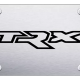 Ram TRX Laser Etched Logo Brushed Stainless Steel License Plate Official License