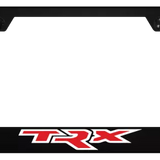 Ram TRX Red Logo on Black Polycarbonate License Plate Frame Official Licensed