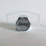 4pcs JEEP Logo Premium ABS Plastic Chrome Tire Stem Valve Caps Official Licensed