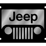 Jeep  - Carbon Steel License Plate - Jeep New Jeep Grill Chrome